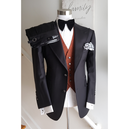 Black Super Wool Suit